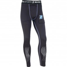 Blue Sports Fitted Pant Szuszpenzor